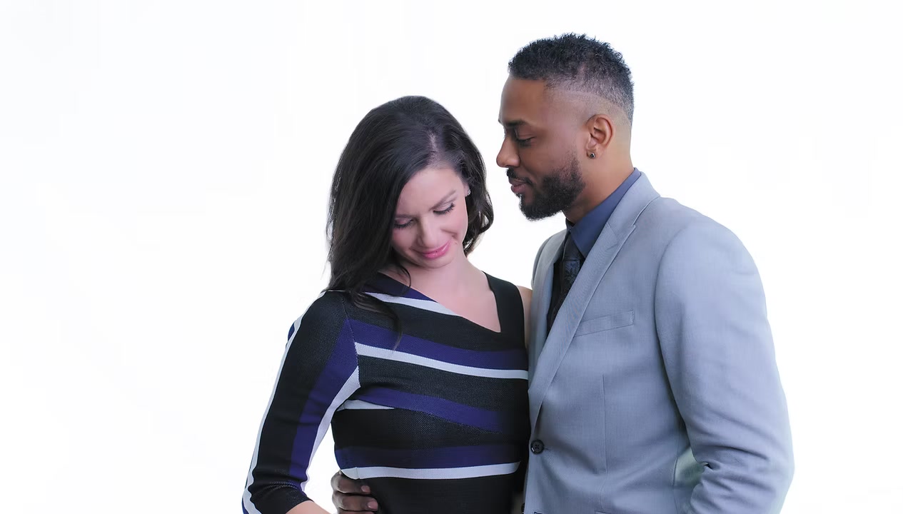Kirk and Ashley together in a studio portrait