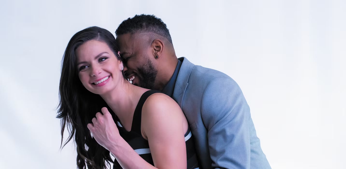 Kirk and Ashley smiling together